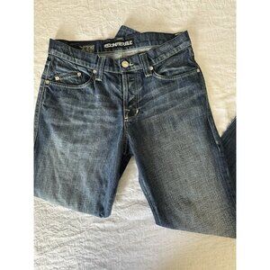 Rock & Republic Men's Size 34 Denim Blue Jeans Streetwear Button Fly Medium Wash